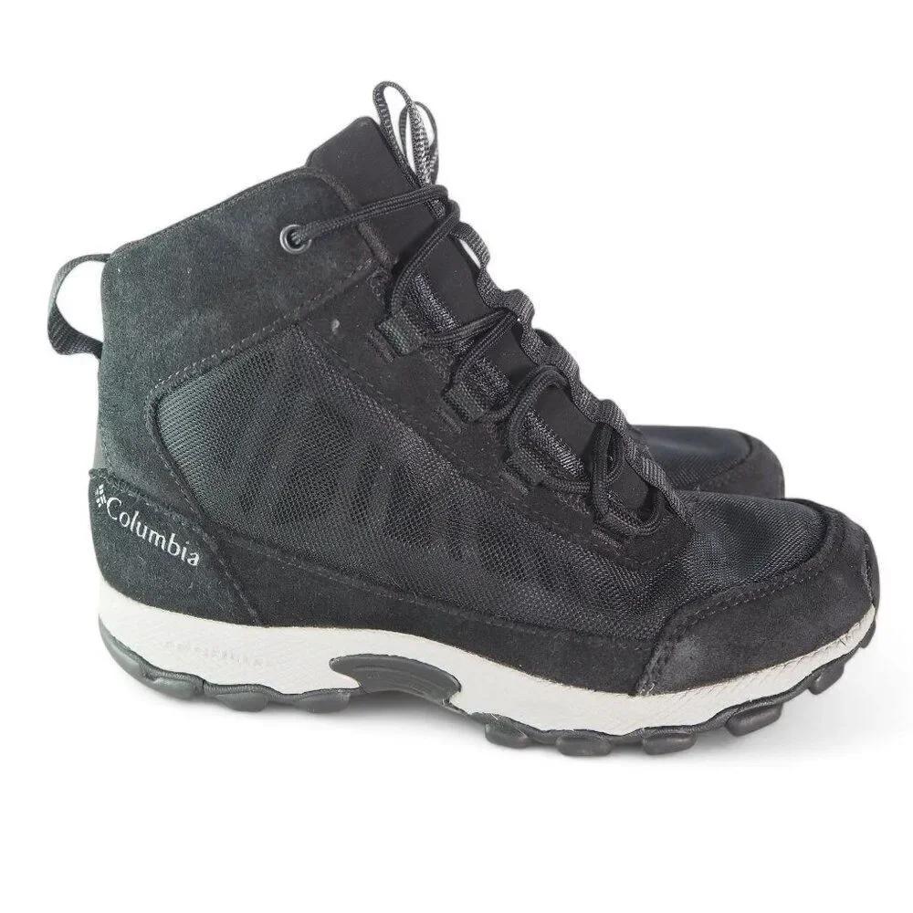 Columbia Flow Borough Mid Outdoor Hiking‎ Boots Black BY0121-010 Youth 3